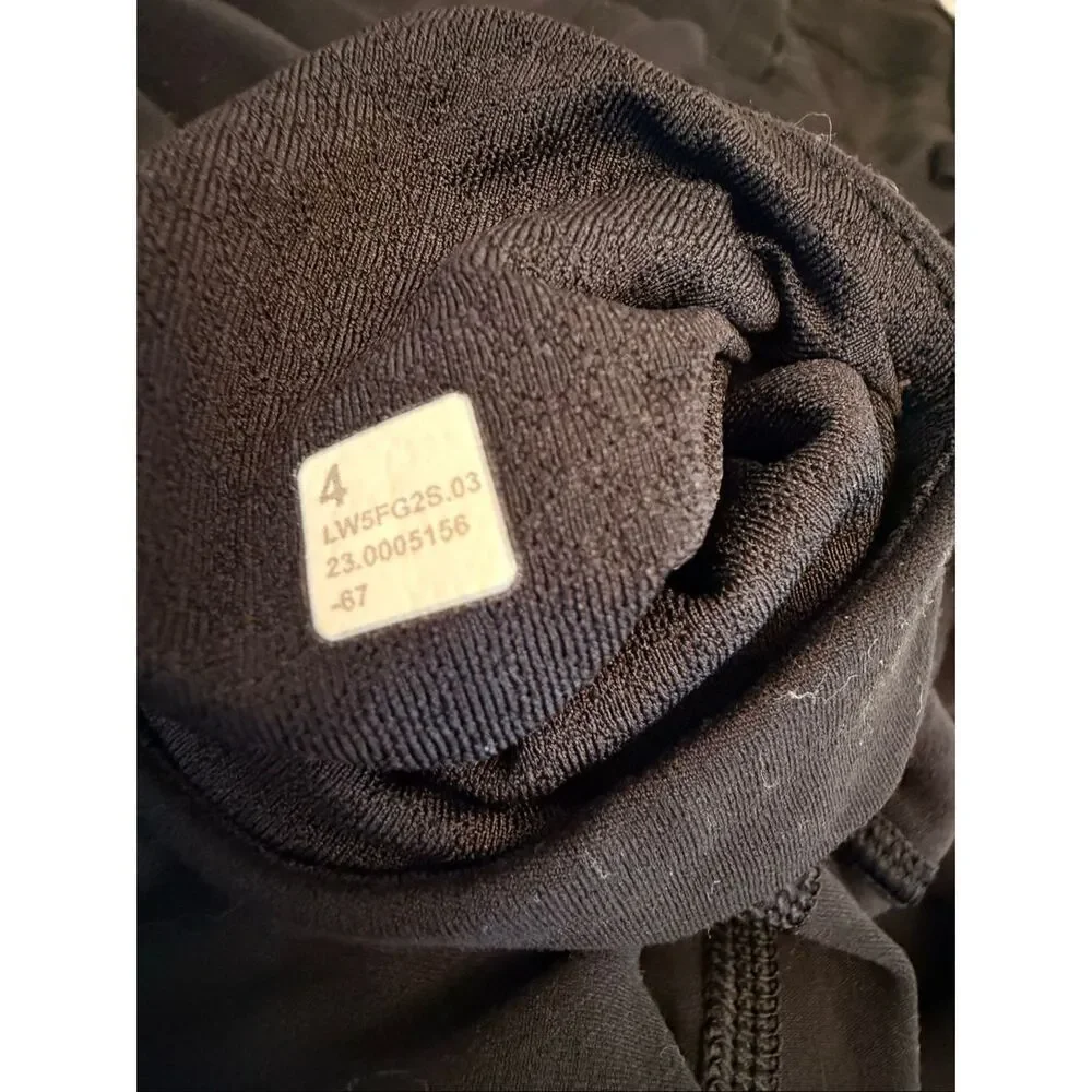 Lululemon Groove Super High Rise Stretch Active Yoga Black Flared Pants Size 4